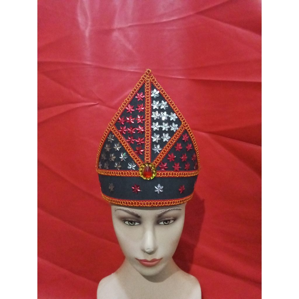mahkota Saman bintang merah putih) mahkota tari/mahkota karnaval/