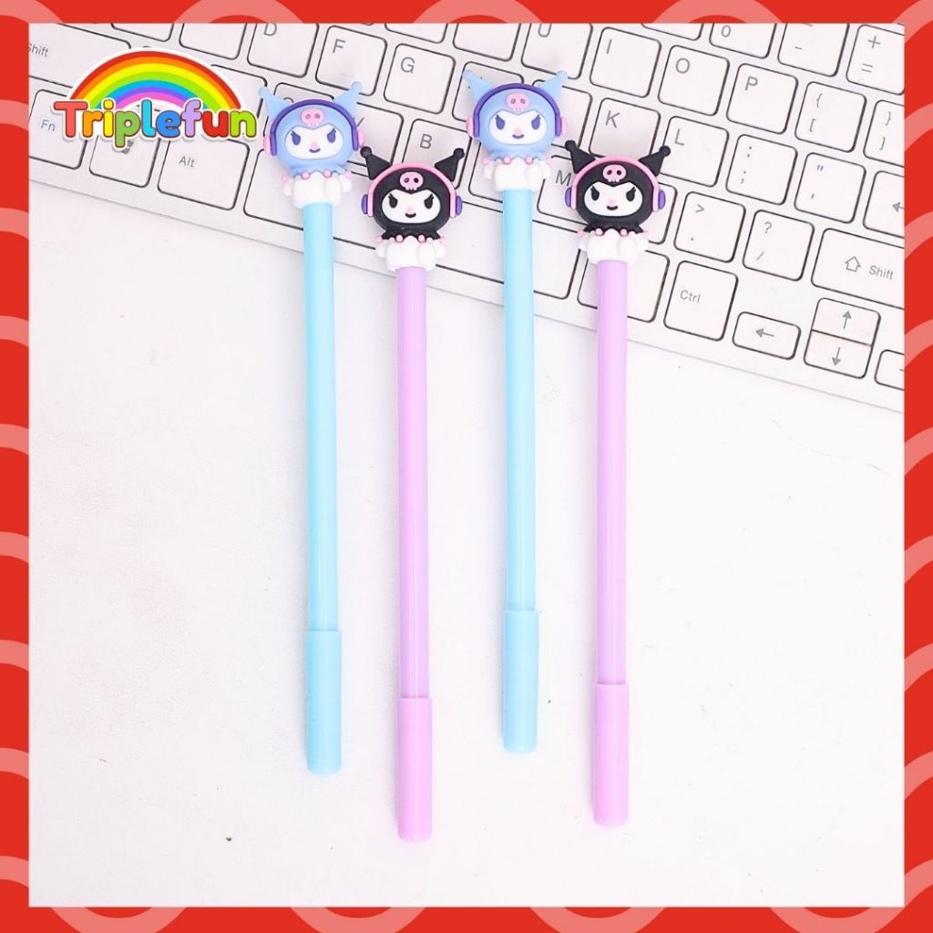 

Pena Gel Karakter Kuromi Headset Pen Gelpen Sanrio Bolpoint Bolpen