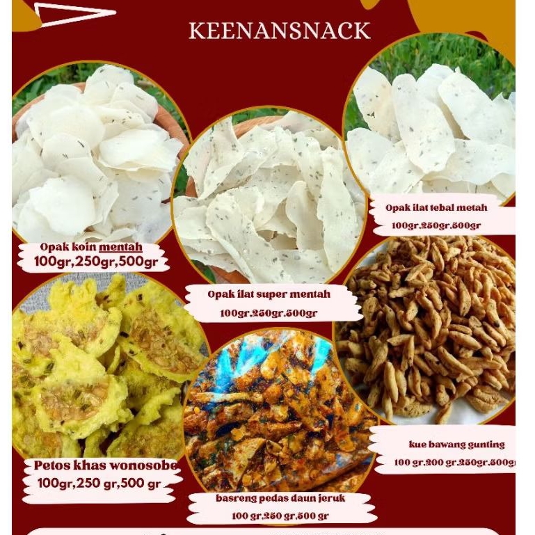 

paket bundling mix opak/pangsit/basreng/opak mentah