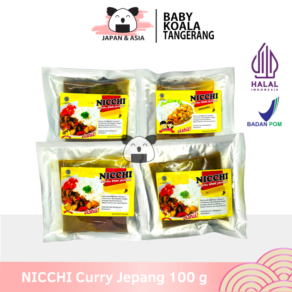

Nicchi Bumbu Kare Jepang 100 g Halal │ Japan Curry Kari Ala Jepang -BKT