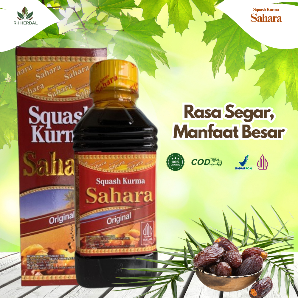 

Squash Kurma Sahara | Dukung Kesehatan Otak & Saraf dengan Nutrisi Alami Kurma – 330g
