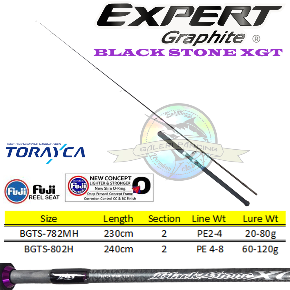 Joran Popping Expert Graphite Black Stone XGT TorayCa 782MH 802H PE 2-4 PE 4-8