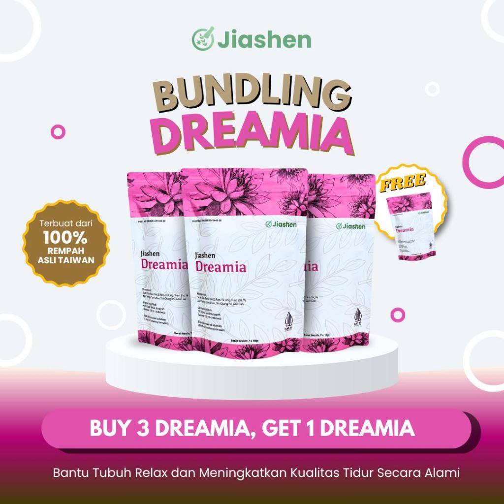 

[Spesial Bundling] Jiashen Dreamia Buy 3 Get 1 – Herbal Cina Tidur Nyenyak & Tenang Alami
