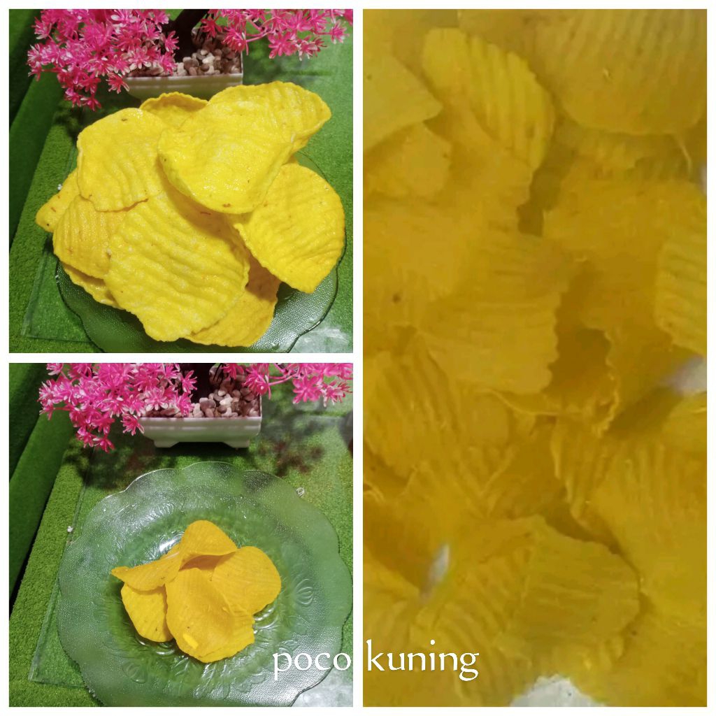 

kerupukpuyur / poco poco kuning (udah d jemur) mentah