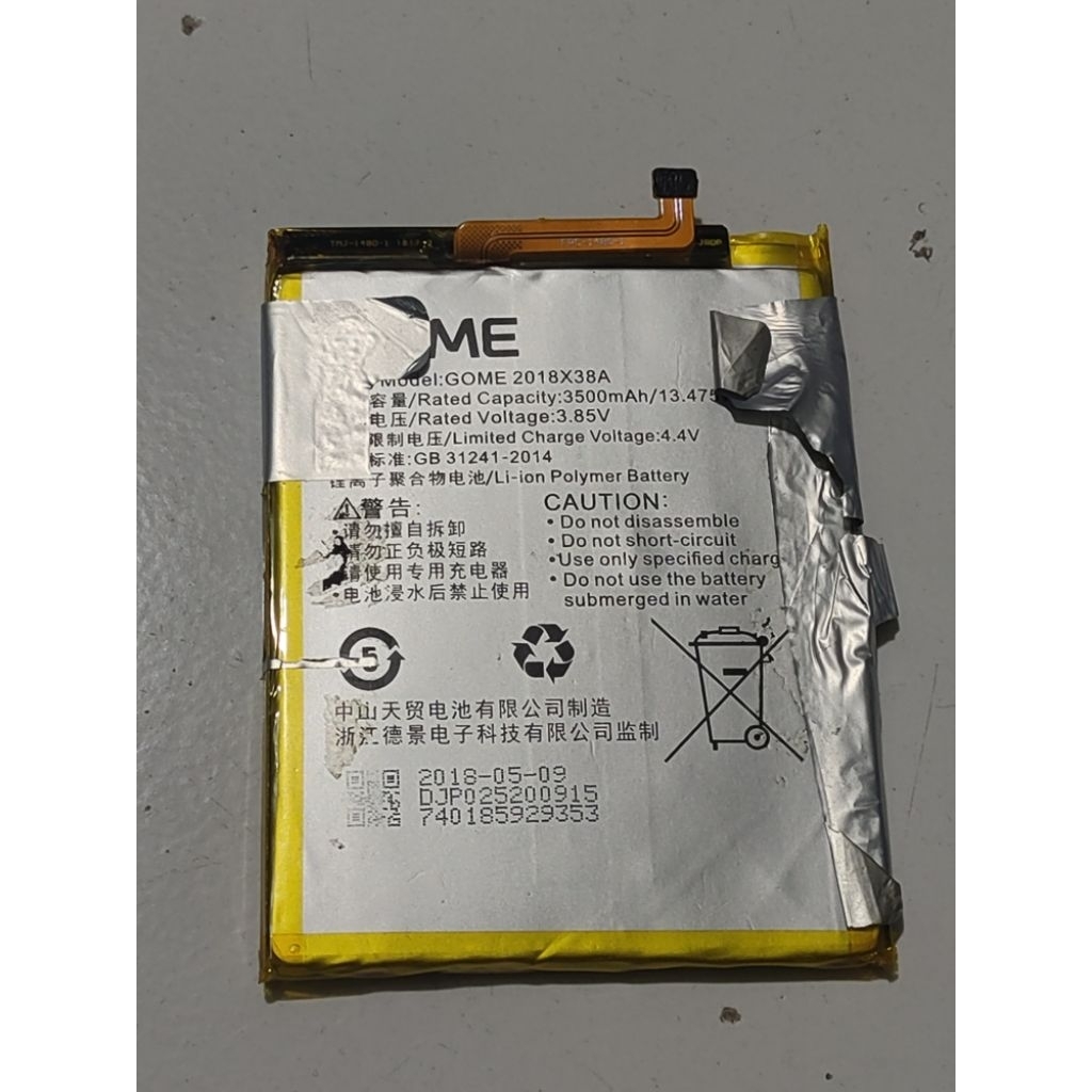 batre gome fenmmy note c72 model 2018X38A ori copotan