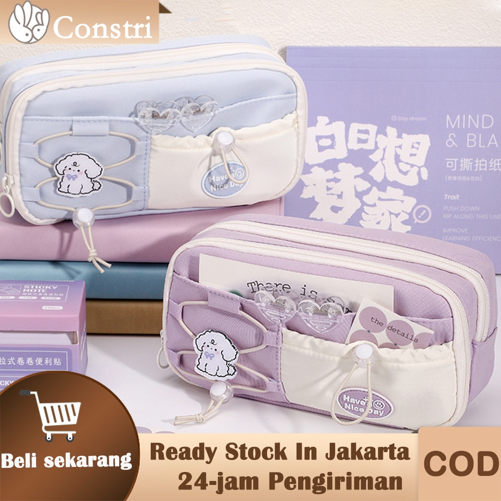 

Tempat Pensil Dengan Kapasitas Besar Kotak Pensil Lucu Tali Dutum Ganda Lucu Dan Baru Alat Tulis Persediaan Kantor