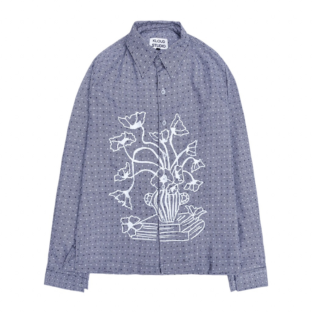 NATSUKI BLACK WHITE LONG SLEEVE SHIRT