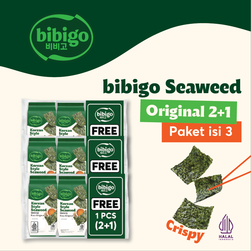

Seoul Set - bibigo Korean Style Seaweed Original 4 Gram (2+1)