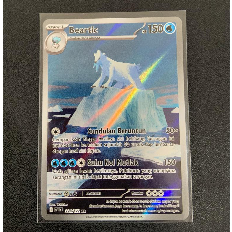 Pokemon TCG Indonesia sv11s Beartic 224/172 AR