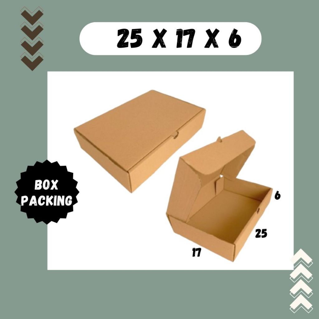 

Kardus 25x17x6 LD Box Packing Hampers Kotak Kemasan Packing Dus Baju Handuk Parfum Agen Kertas KFC