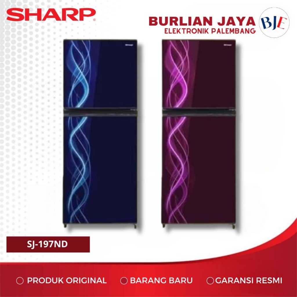 KULKAS SHARP 2 PINTU SJ-197ND KULKAS SHARP 2 PINTU NO FROST PALEMBANG