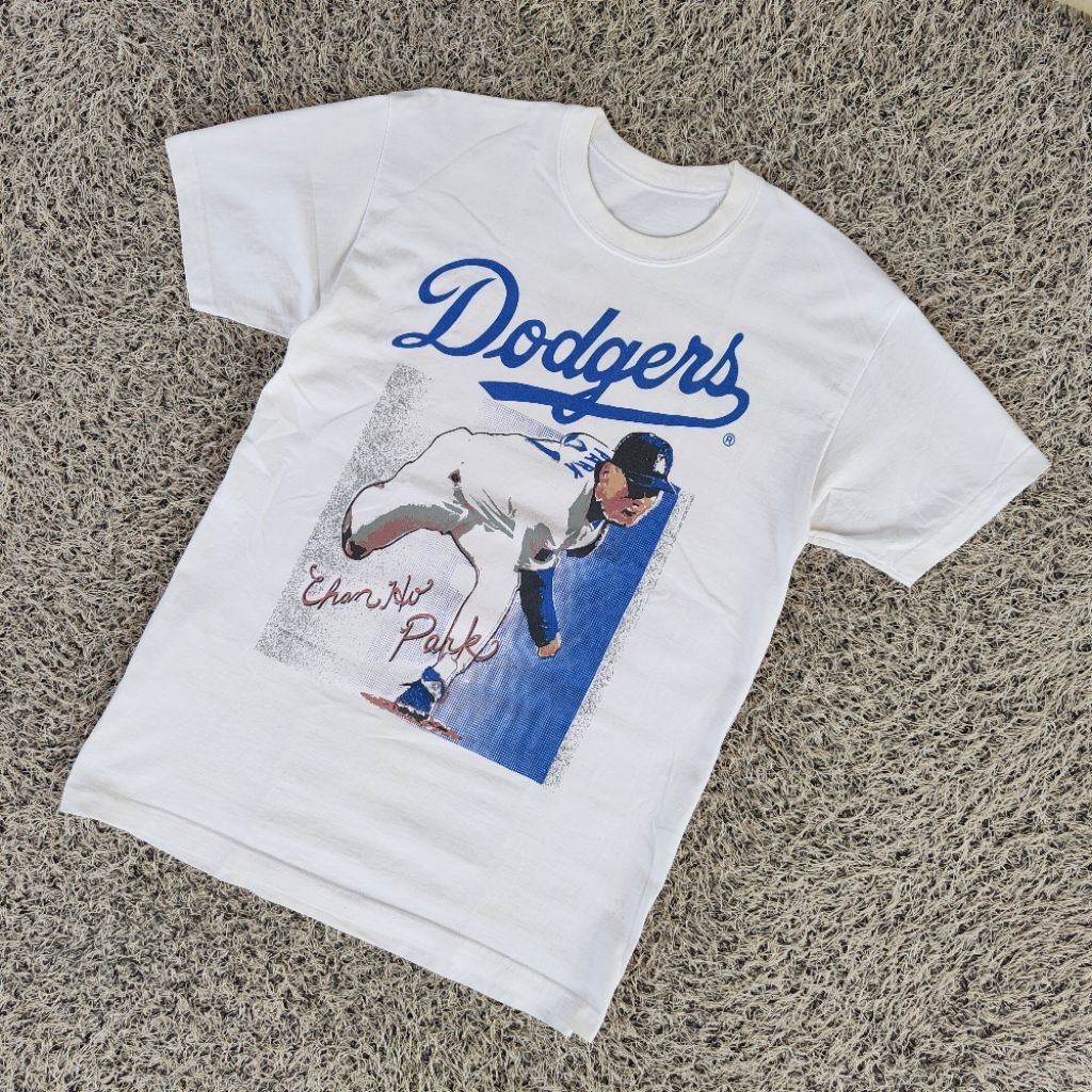 TS66 vintage dodgers chan park tee original kaos vintage dodgers