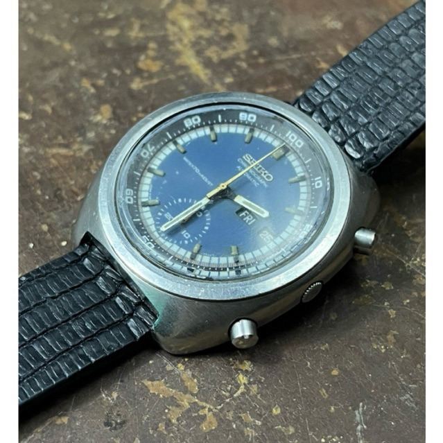 ( TERJUAL ) Seiko Jengkol Chronograph 6139 Blue Dial Original