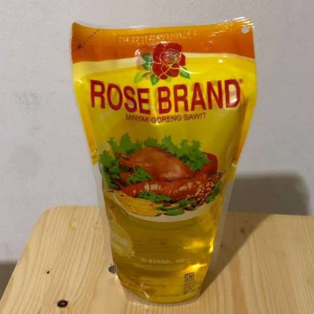 

Minyak goreng Rose brand kemasan pouch 500 ml