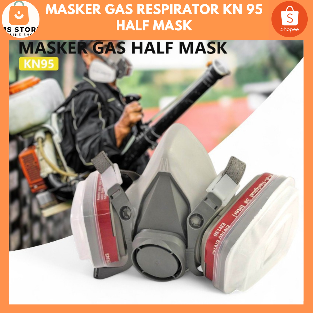 Masker Respirator N95 / KN95 Masker Gas Respirator Pabrik Cat Masker Pabrik Industrial Half face 620