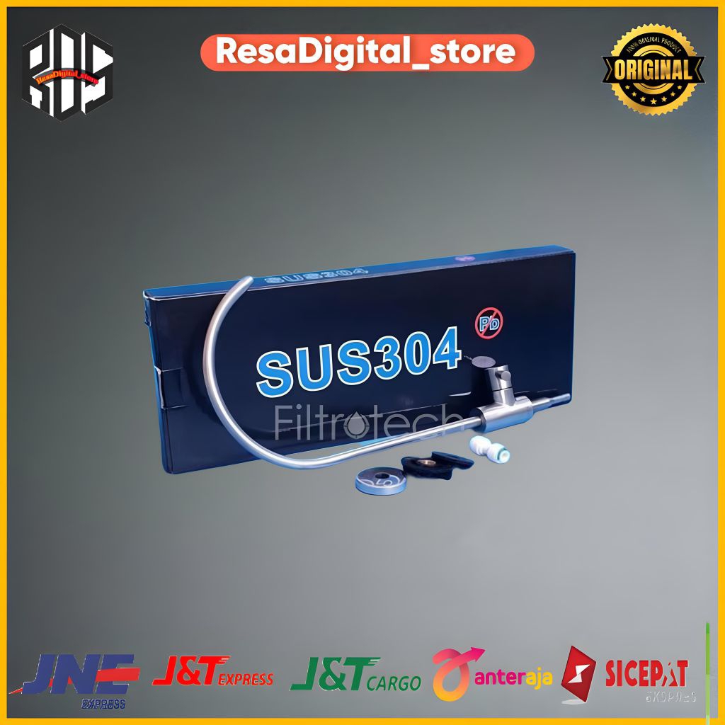 Faucet Filter RO Keran Angsa Stainless SUS 304 Premium Keran