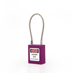 Gembok Safety Padlock Loto Mekanikal Padlock loto Padlock Mekanikal Cable - Warna Ungu