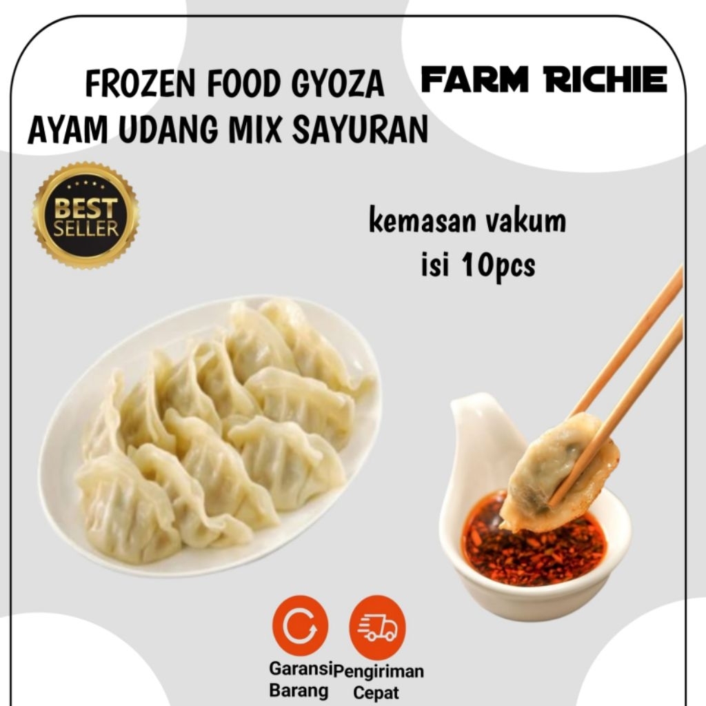 

Gyoza Udang Isi Padat Isi 10 Pcs Kualitas Premium Home Made Richie