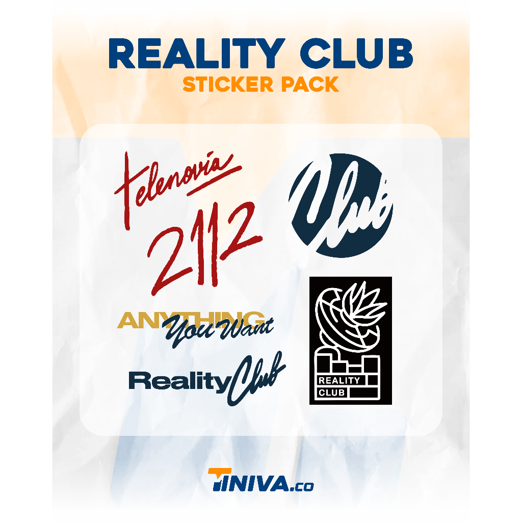 

Sticker Pack Reality Club | Sticker Vinyl | Untuk HP, Laptop, Helm, Motor, Mobil, Tumblr