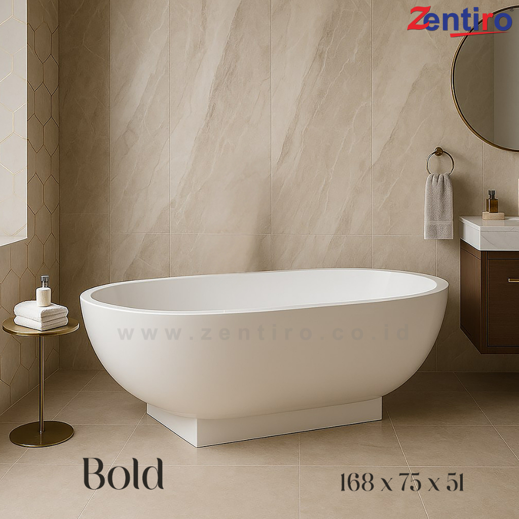 ZENTIRO Bathtub Free Standing Bold | Bathtub Marble Standing