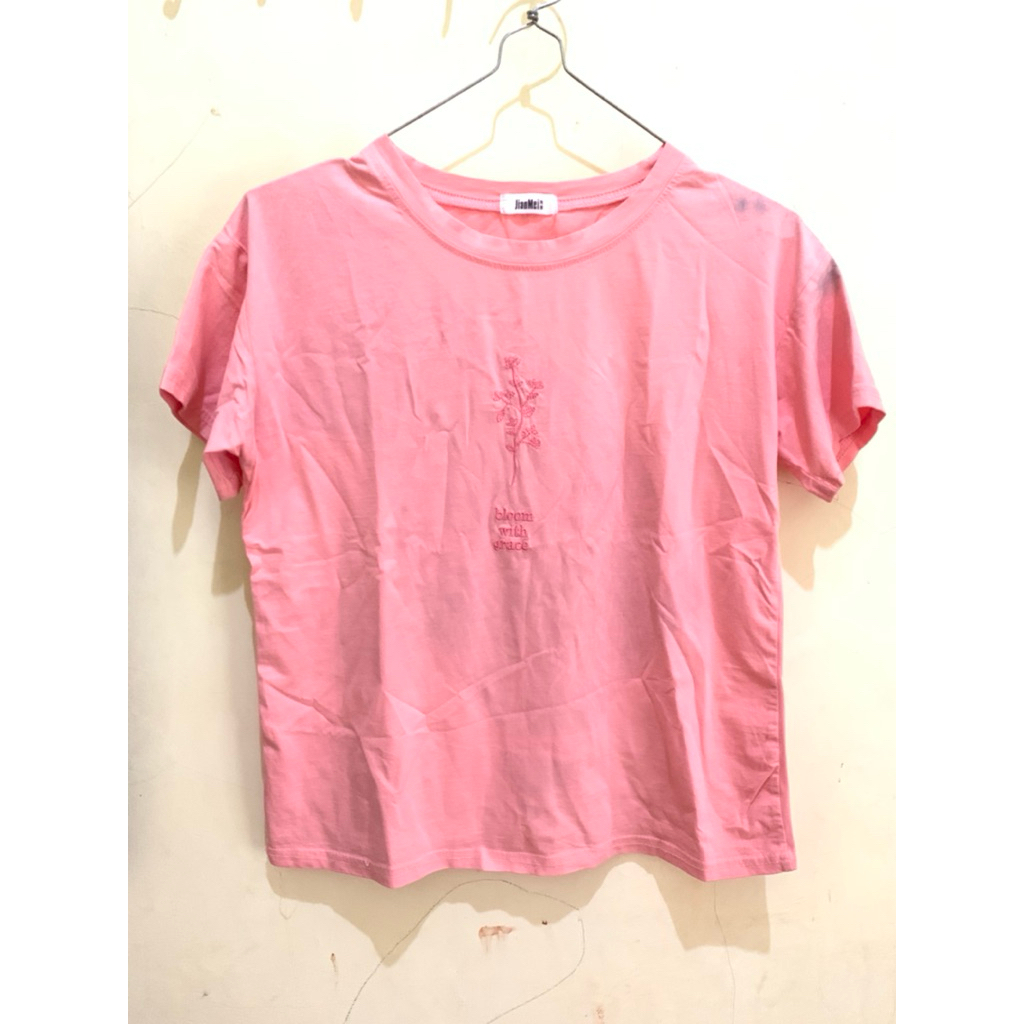 (preloved) tshirt pink minus + admin