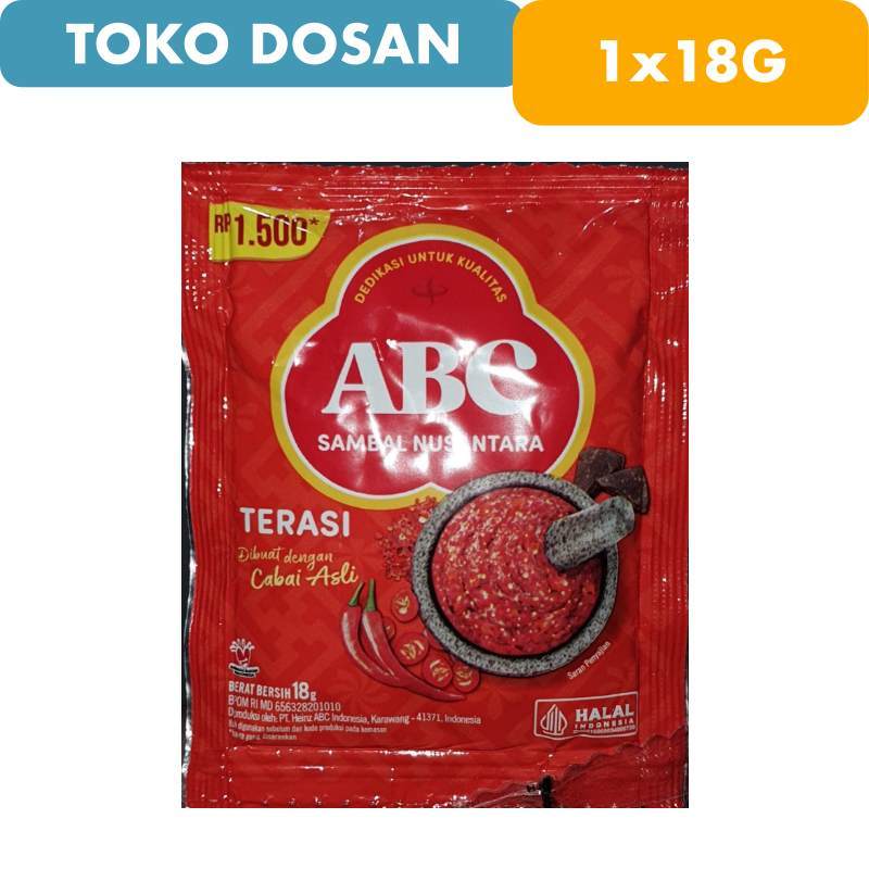 

Sambal Terasi ABC Sachet 18g EXP 2026