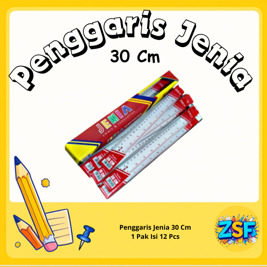 

Penggaris 30 Cm Penggaris Jenia 30 Cm 1 Pack Asli Original Termurah