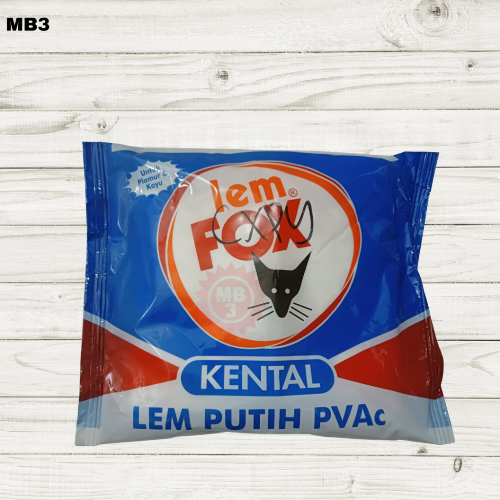 

MB3 - LEM FOX PUTIH | LEM PUTIH PVAc | LEM PEREKAT | LEM MURAH