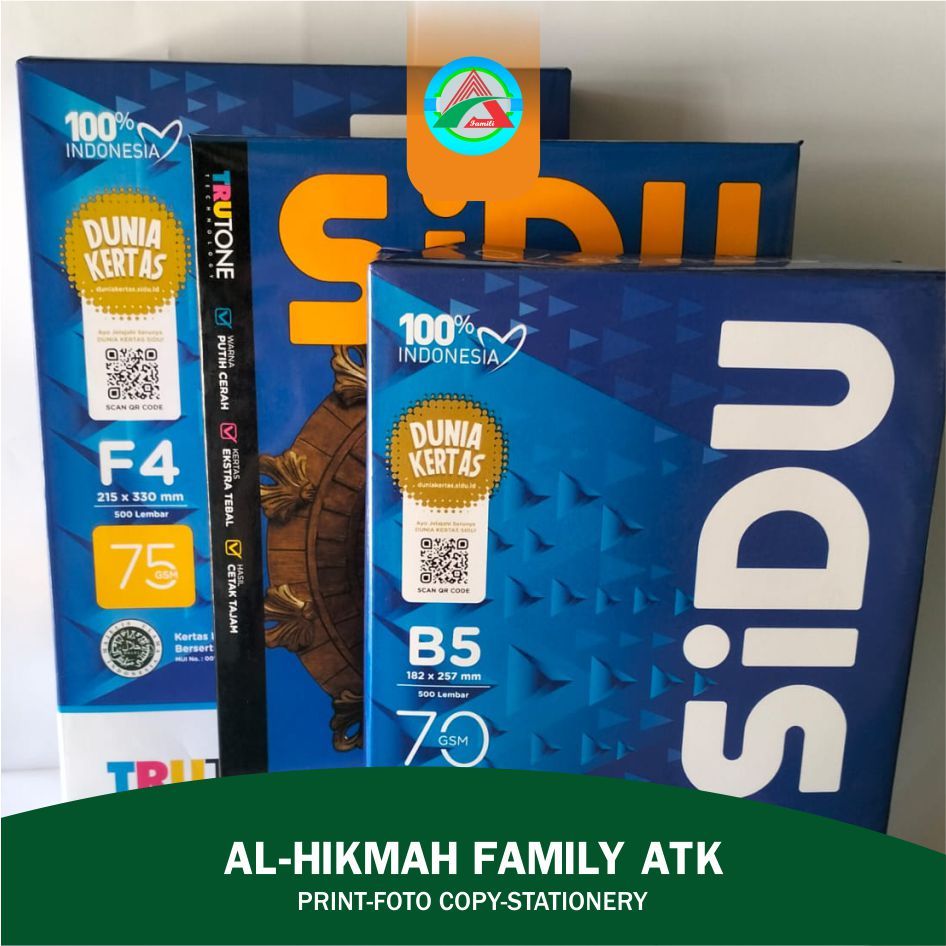 

Kertas HVS Ukuran A4, isi 500 lbr (1 rim) Makassar