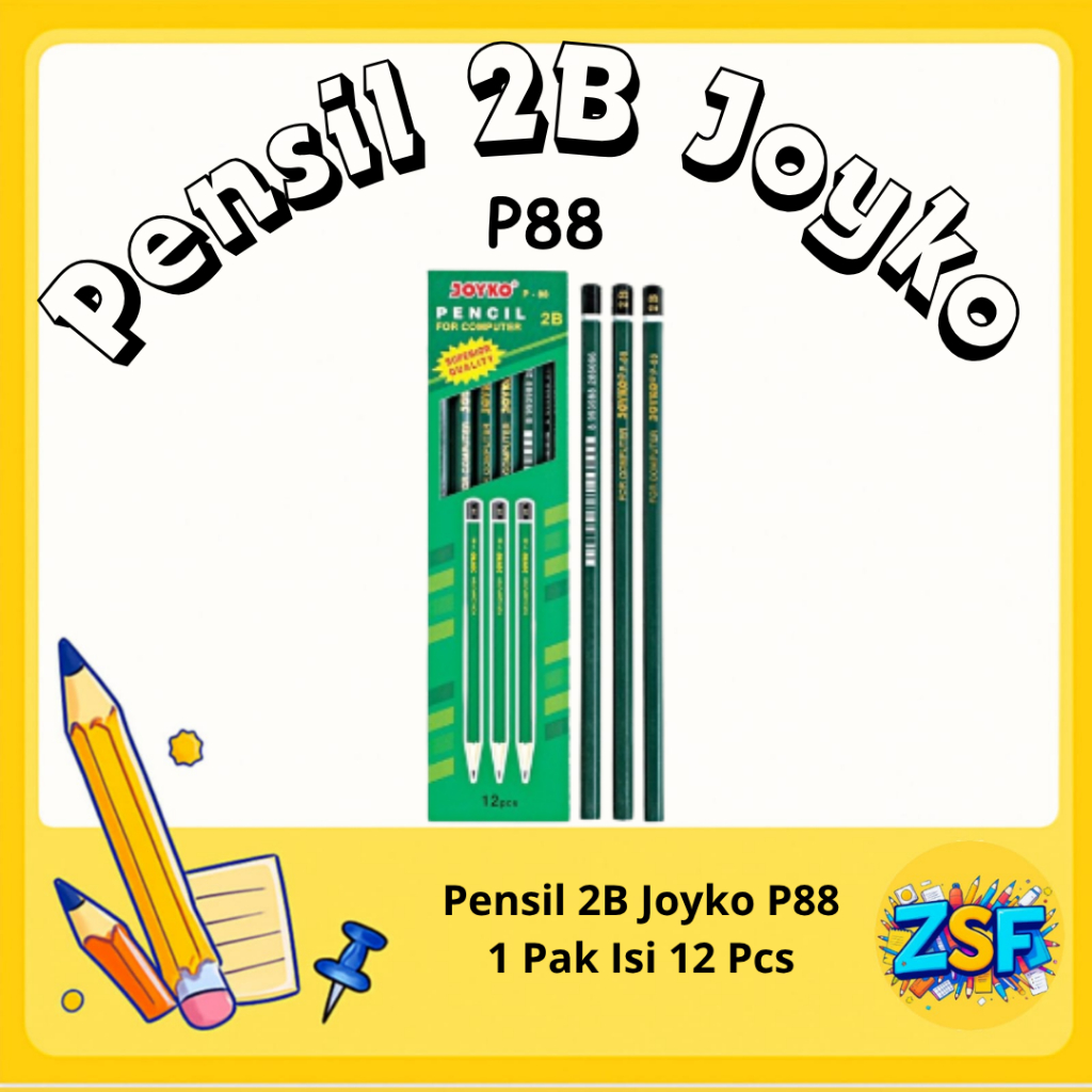 

Pensil Joyko 2B 1 Pak Pensil 2B 1 Pack Asli Original P88