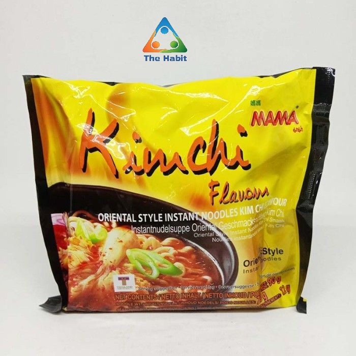 

(The Habit) MAMA Kimchi Flavour Instant Noodles 90g Thailand Mie Instan Kimci