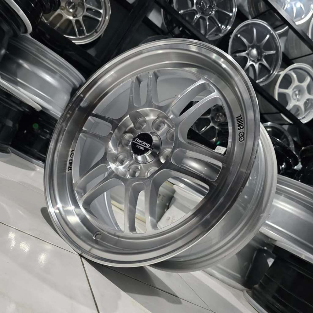 Velg Enkei Rpf1 Brand New Ring 15 Pcd 4x100 4x114.3 Lebar 7 Et 38 Warna Silver Polish Kondisi Baru
