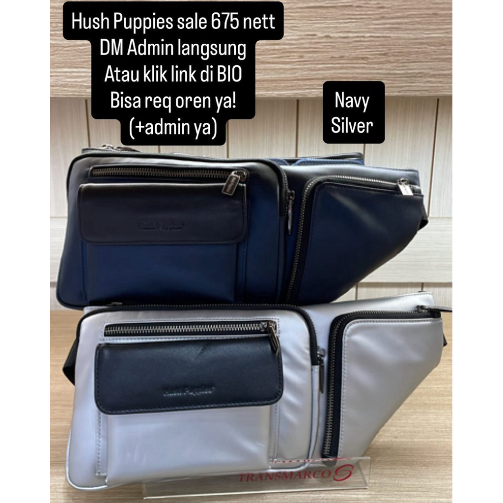 Promo Sale discount diskon Tas pria Hush puppies Original