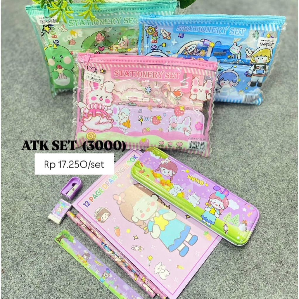 

Paket Alat Tulis Study Set Karakter 3000