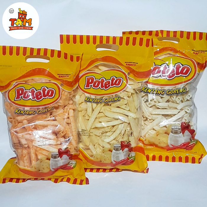 

POTETO POTATO Stik Kentang Cemilan 200g / Original, Balado, Jagung Bakar - Tam Snack