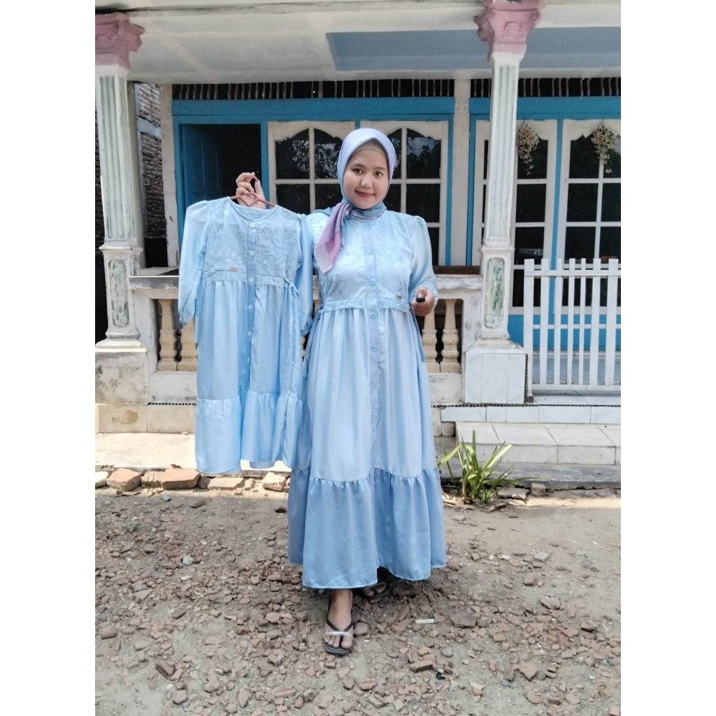 Jasa jahit custom dress gamis couple ibu anak