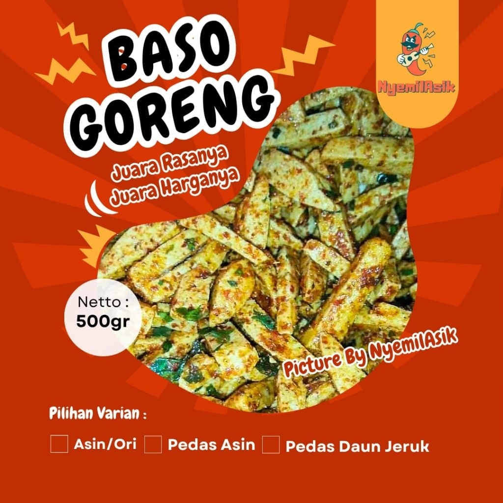 

Basreng Stik Original Asin Gurih Daun Jeruk 1/2 KG (BISA COD)