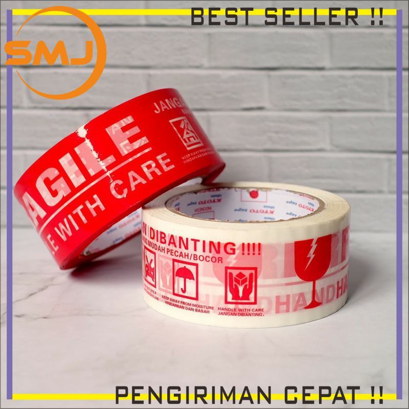 

Lakban Selotip Tape Fragile Anti Pecah