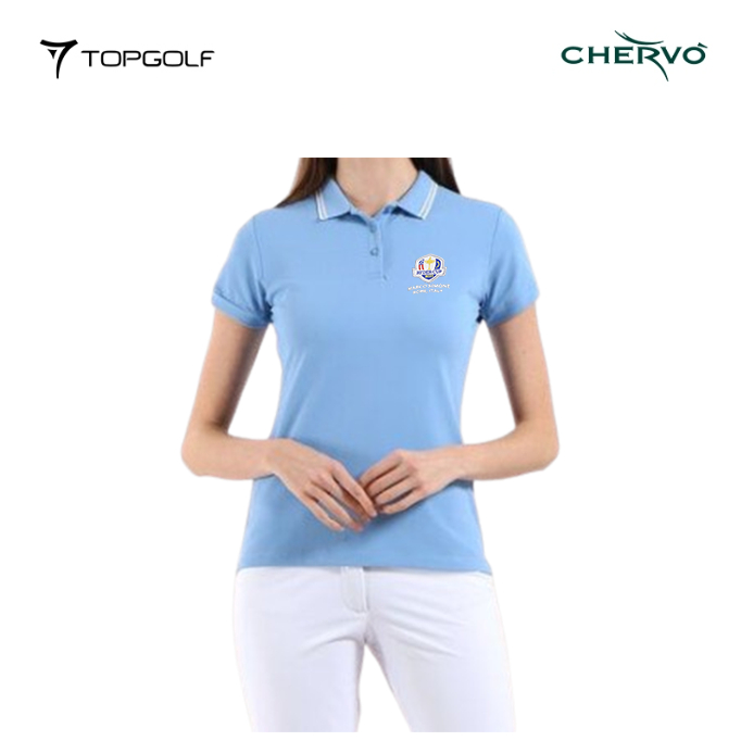 POLO SHIRT CHERVO WOMAN ALTARYD 589 BLUE