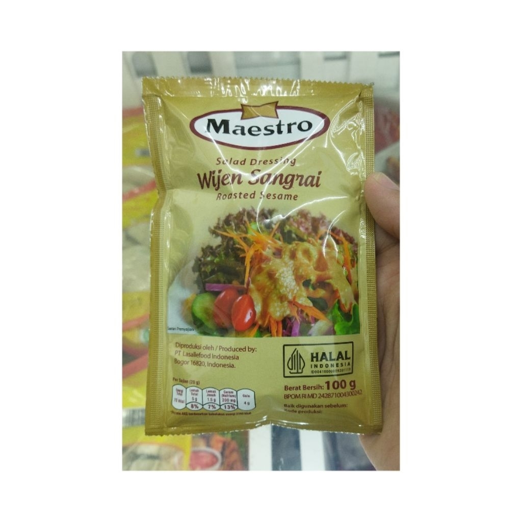 

MAESTRO MAYONAISE DENGAN WIJEN SANGRAI 100GR
