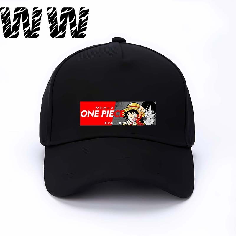 Topi Baseball Unisex Warna Solid Motif One Piece Jepang WW, Sederhana dan Keren, Topi Baseball Unise