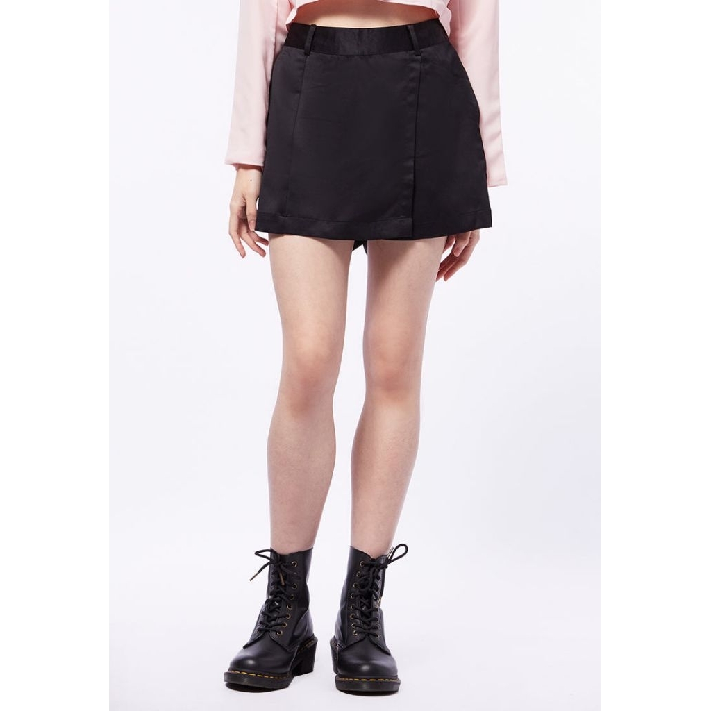 Preloved COLORBOX wrap skirt silk size L no minus|| pl