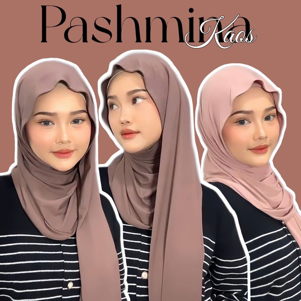 RY -  PASHMINA KAOS Spandex Rayon Premium Turkey Hijab Panjang Krudung Style
