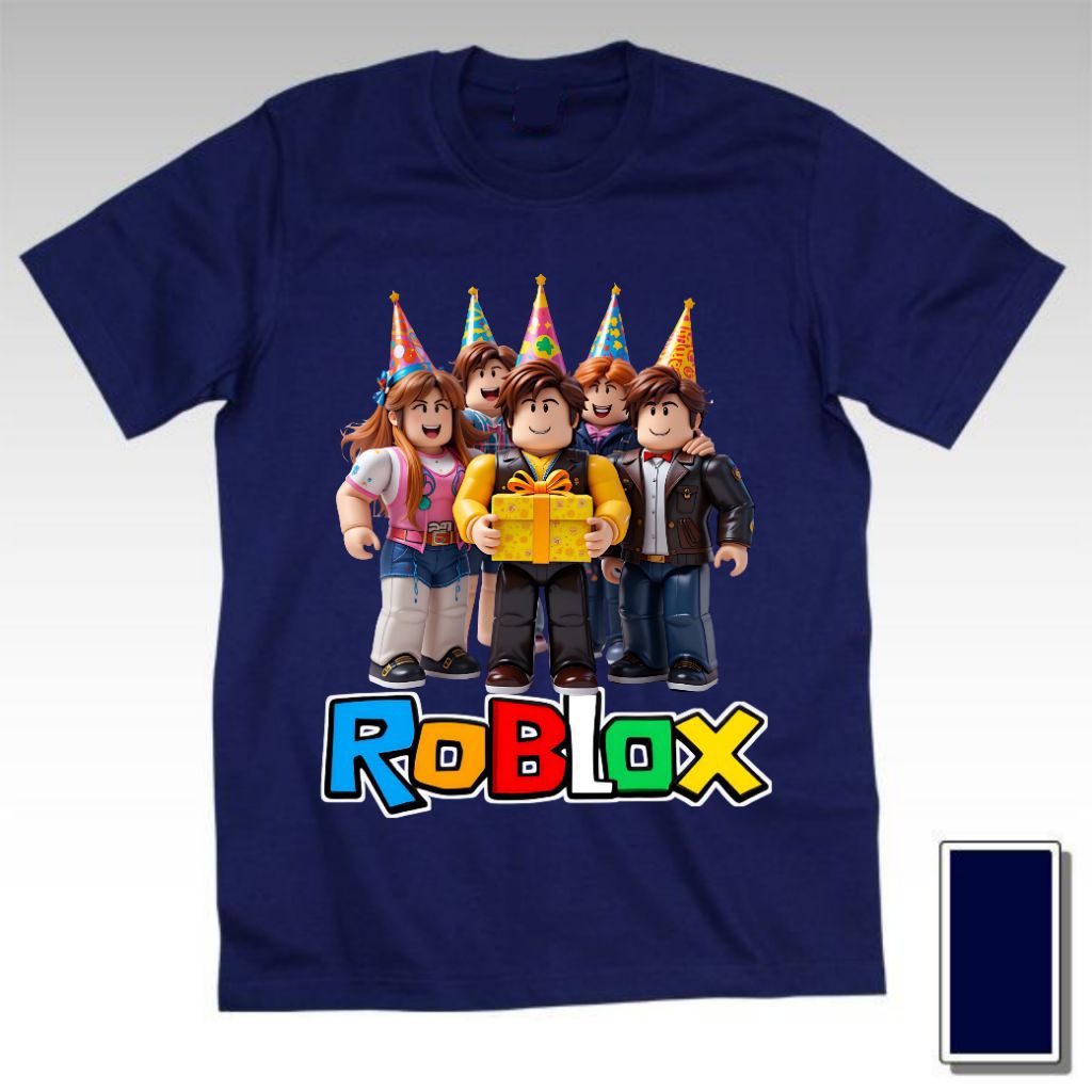 Kaos Baju Tshirt Cewek Perempuan Unisex Cowok Pria Anak Dewasa Remaja Game Roblox Robloxs Roblok Rob