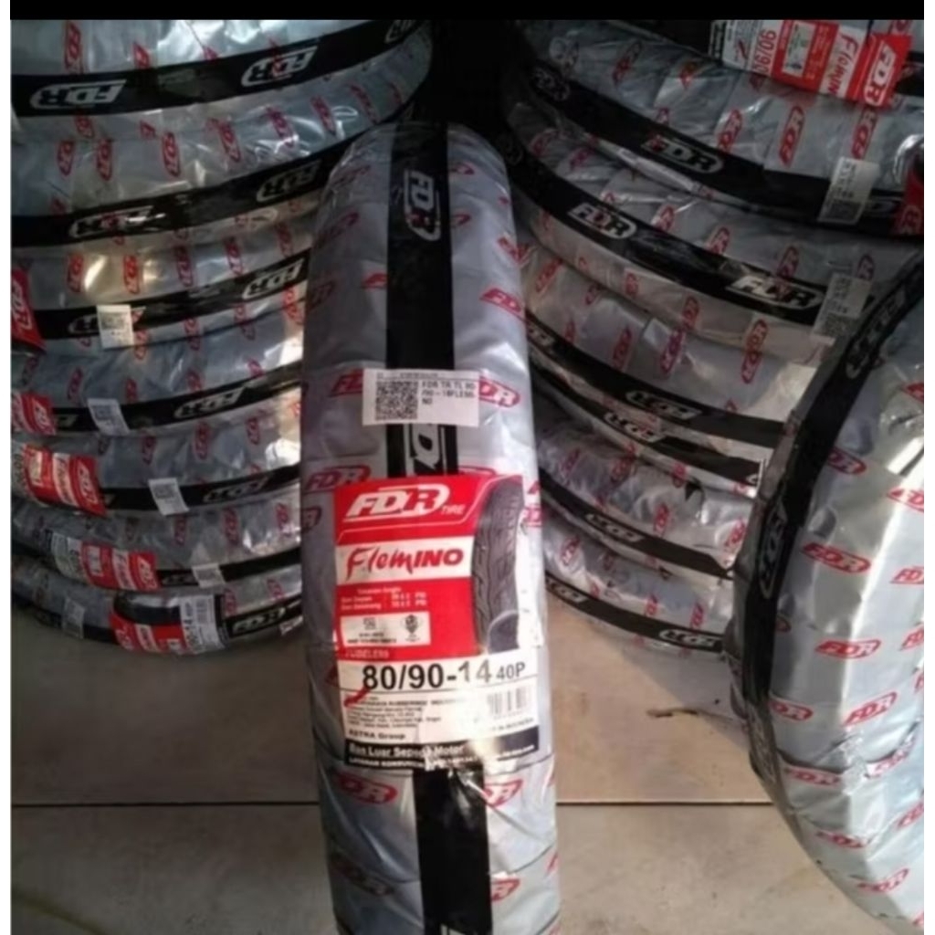 BAN LUAR TUBELES FDR FLEMINO 80/90-14 BAN DEPAN VARIO BEAT SCOOPY FDR TUBELES