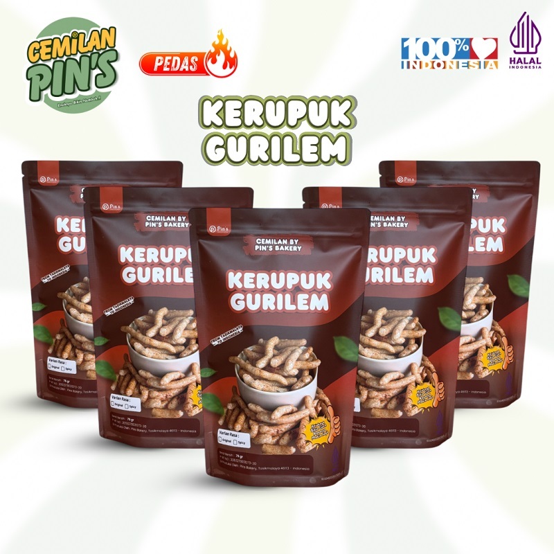 

Kerupuk Gurilem Cemilan Pins Gurih Nikmat Pedas Bikin Nagih Bisa COD Halal Snack Viral Kekinian