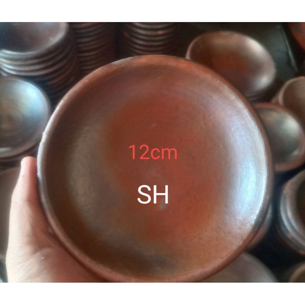 6biji cobek sambal 12cm/piring gerabah/cobek gerabah