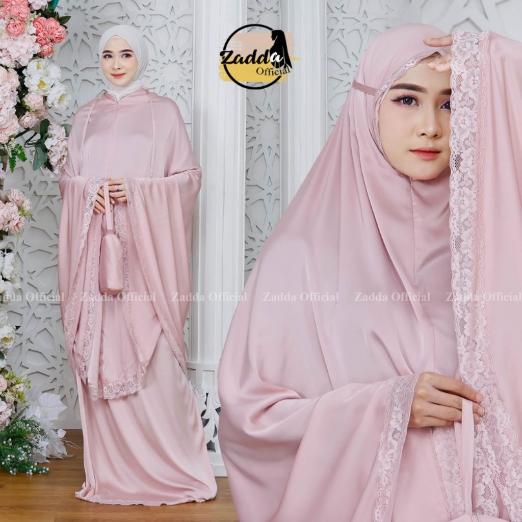 Mukena Traveling Silk Premium Series Cantik