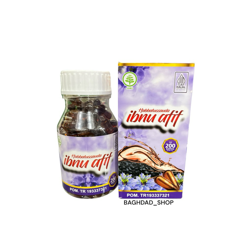 HABBATUSSAUDA / IBNU AFIF / ORIGINAL / BENTUK KAPSUL CAIR / ISI 200 KAPSUL