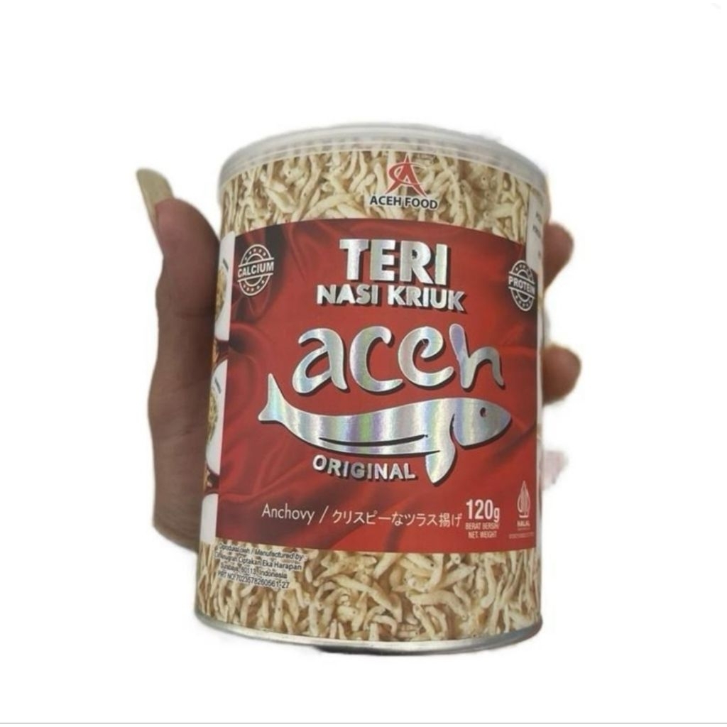 

Teri Nasi Kriuk Aceh Mengandung Protein Dan Calcium 1 Pcs